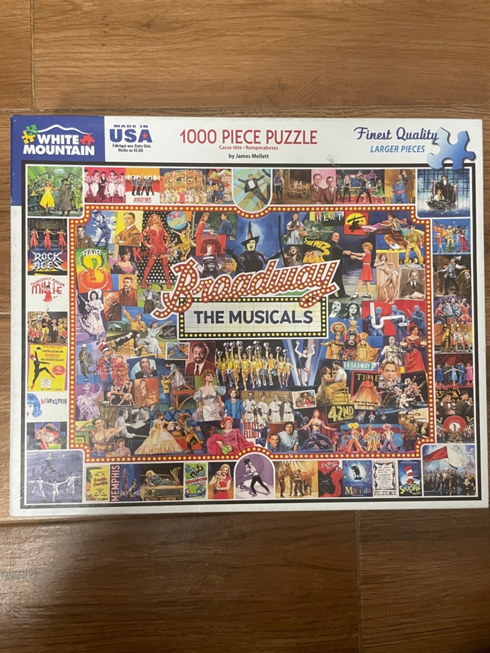 White Mountain Broadway The Musicals 1000-Piece Puzzle + Bonus Poster